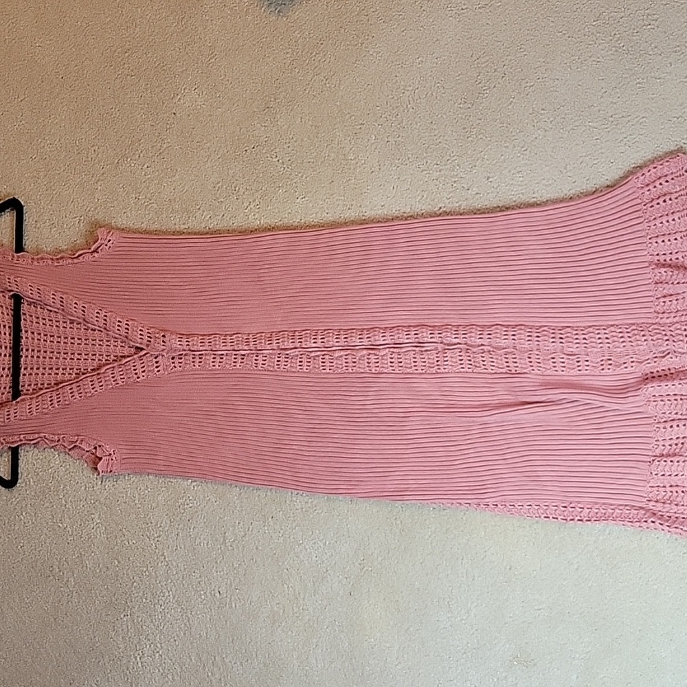 Simply Noelle Boho Grannycore Crochet Long Vest | Hippy